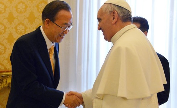 Papa e secretário-geral da ONU abordaram conflitos na Coreia, Síria e África