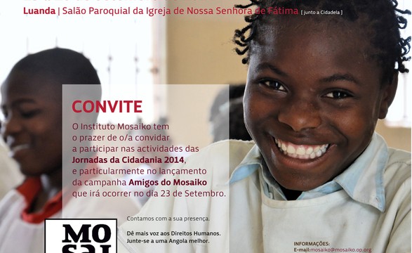 Educação e direitos humanos animam em Luanda as jornadas do Mosaiko