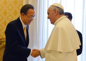 Papa e secretário-geral da ONU abordaram conflitos na Coreia, Síria e África