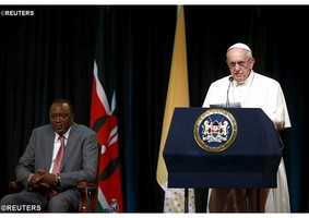 “ Pobreza alimenta o terrorismo” Papa Francisco as autoridades Quenianas 