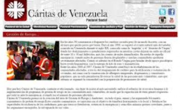 Governo Venezuelano bloqueia sítio online e telefones da Caritas