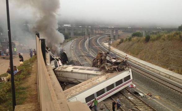 Excesso de velocidade poderá ter sido causa do acidente ferroviário