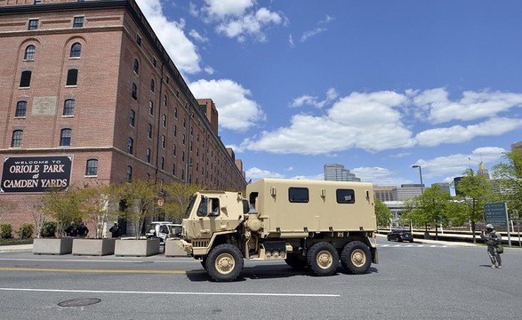 Fim do recolher obrigatório em Baltimore EUA