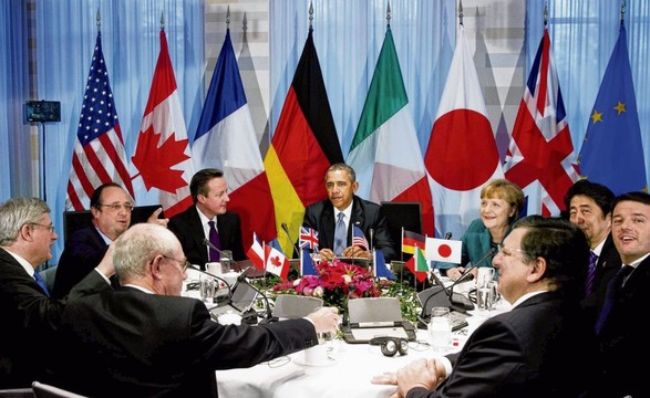 Líderes do G7 advertem Rússia sobre novas sanções