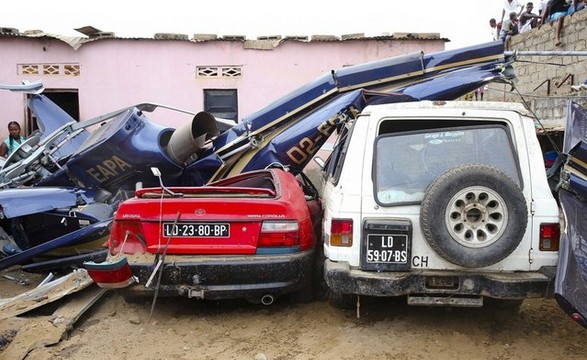 Tragédia no bairro palanca: queda de helicóptero sobre uma residência provoca 2 mortos 