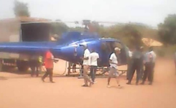 Helicóptero suspeito aterra na Guiné Bissau