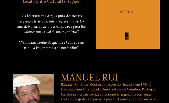 “A Acácia e os Pássaros” novo livro de Manuel Rui