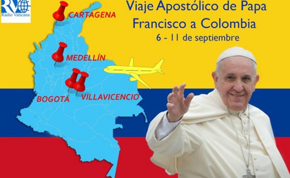 20ª Viagem internacional leva Papa Francisco em visita apostólica a Colômbia