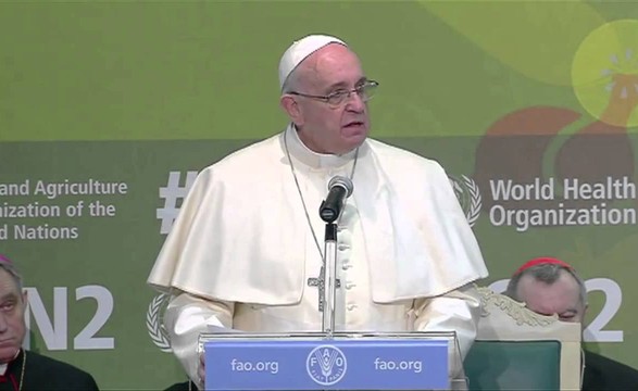 Papa critica abandonos do Acordo de Paris e alerta para efeitos das alterações climáticas no drama da fome