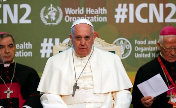 Ganância dificulta luta contra fome no mundo defendeu na conferência da FAO o Papa Francisco 