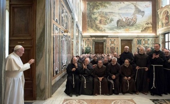 Papa agradece Franciscanos pelo que fazem em favor dos pobres e desfavorecidos do mundo