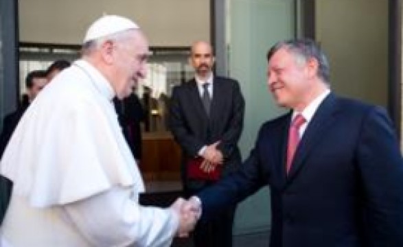 Rei da Jordânia recebido pelo Papa Francisco 