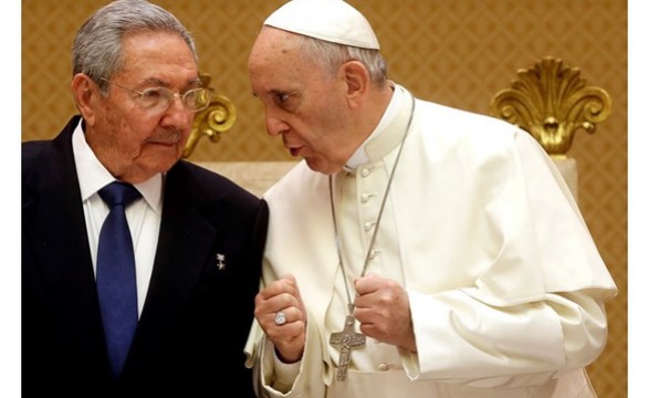 Encontro privado do Papa com Raul Castro