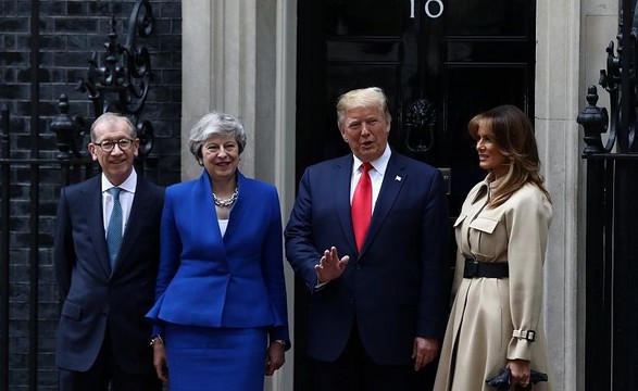 Trump satisfeito com primeiro dia de visita a Londres