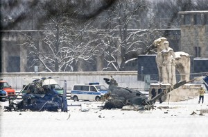 Choque entre helicópteros sobre Estádio Olímpico de Berlim faz um morto