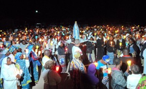 Consagrados peregrinam no santuário da muxima