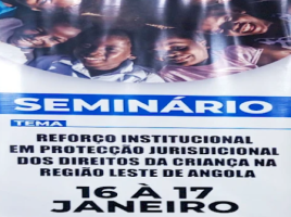 Especialistas reunidos na Lunda sul para avaliar protecção legal da criança