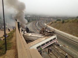 Excesso de velocidade poderá ter sido causa do acidente ferroviário