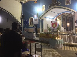 Comunidade Católica de Benguela reza com seu Bispo Dom Jaca 