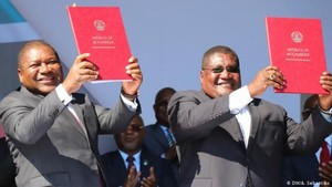 Presidente de Moçambique e o líder da Renamo assinaram acordo de paz