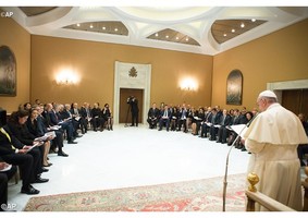 Papa recebeu os Ministros do Ambiente da União Europeia