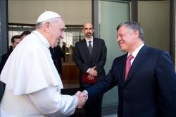 Rei da Jordânia recebido pelo Papa Francisco 