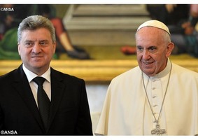 Papa recebeu Presidente da Macedónia e falou sobre crise dos refugiados