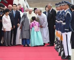 Papa Francisco na Coreia para visita de cinco dias