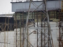 Telhado e parede desabam no complexo nuclear de Chernobyl