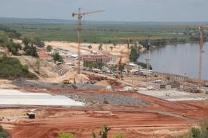 João Lourenço foi ver as obras da Basílica no Santuário da Muxima em fase de fundações