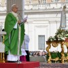 Papa rezou pela paz, diante da Imagem de Nossa Senhora de Fátima